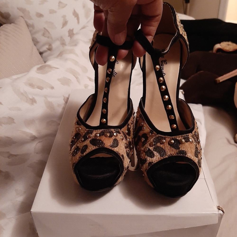 Leopard Print Heels - image 5